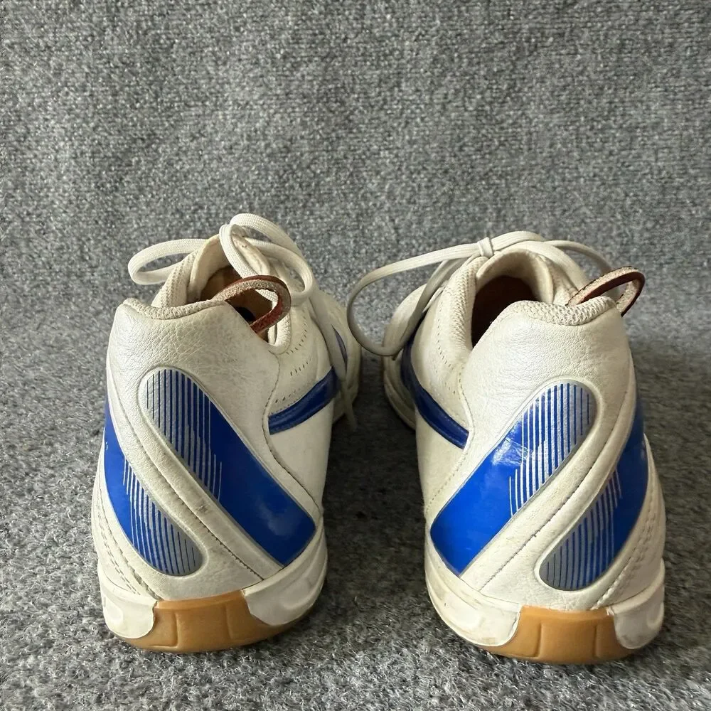 VTG Nike Tiempo Natural IV IC Indoor Soccer Shoes White Metallic Blue Gum 8.5